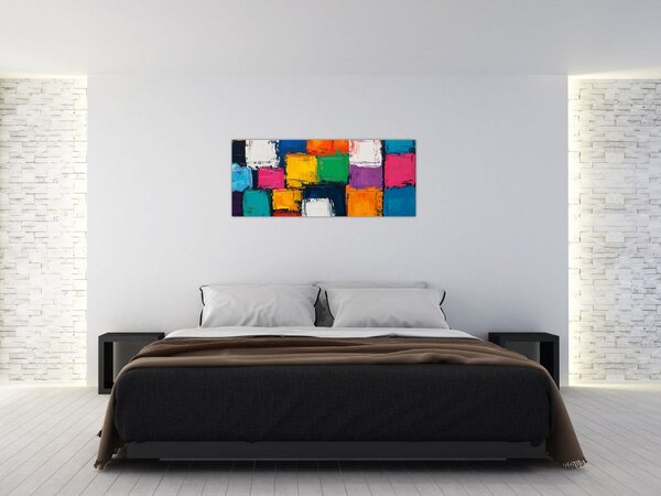 Slika - Slika šarenih kvadrata (120x50 cm)