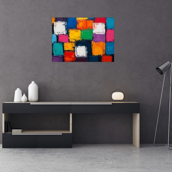 Slika - Slika šarenih kvadrata (70x50 cm)