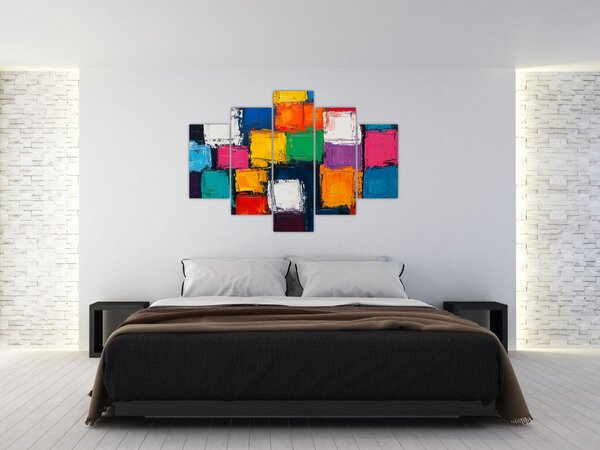 Slika - Slika šarenih kvadrata (150x105 cm)