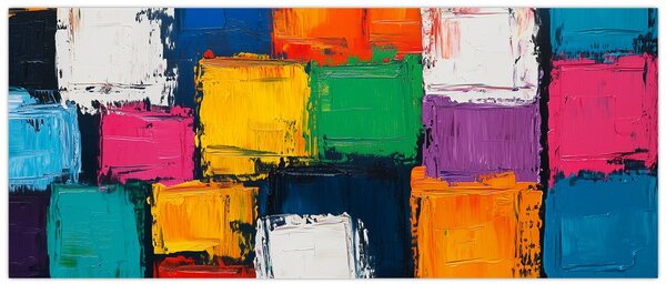 Slika - Slika šarenih kvadrata (120x50 cm)