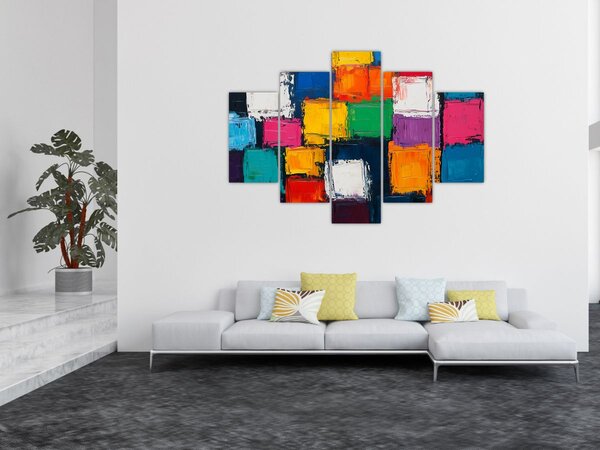 Slika - Slika šarenih kvadrata (150x105 cm)
