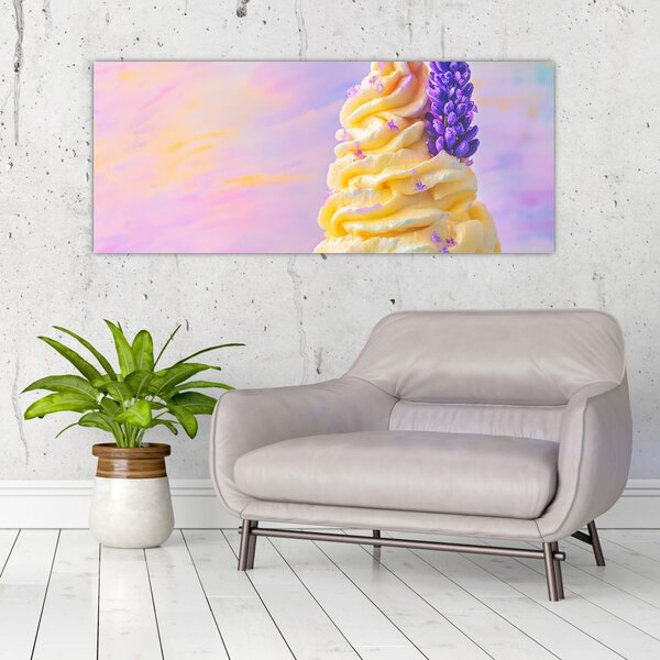 Slika - Sladoled s lavandom (120x50 cm)