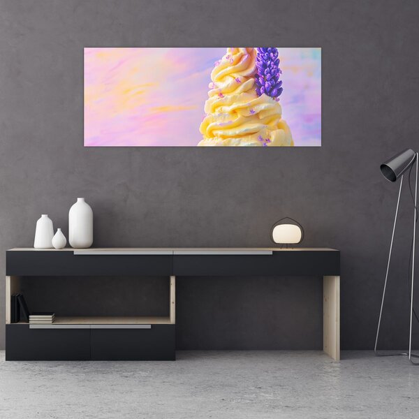Slika - Sladoled s lavandom (120x50 cm)