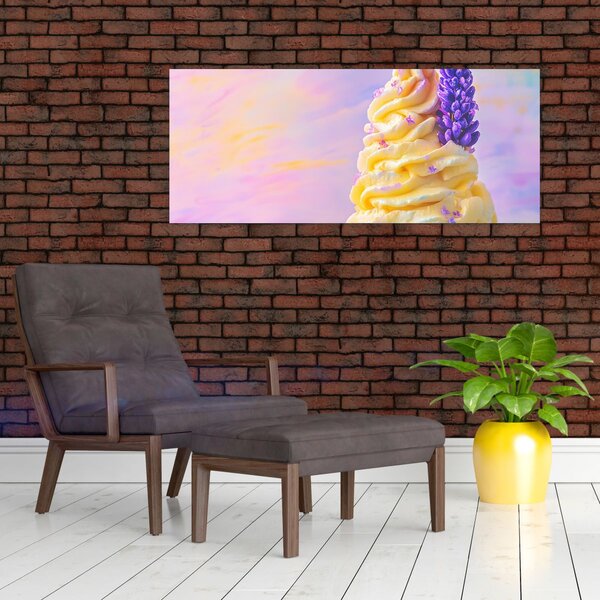 Slika - Sladoled s lavandom (120x50 cm)