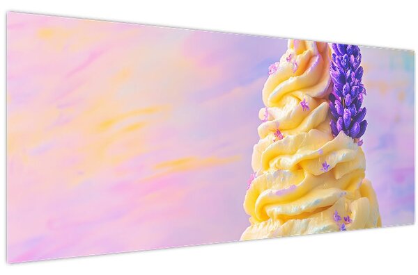 Slika - Sladoled s lavandom (120x50 cm)