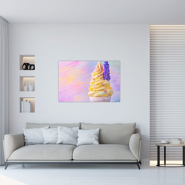 Slika - Sladoled s lavandom (90x60 cm)