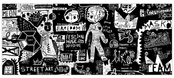 Slika - Grafiti (120x50 cm)