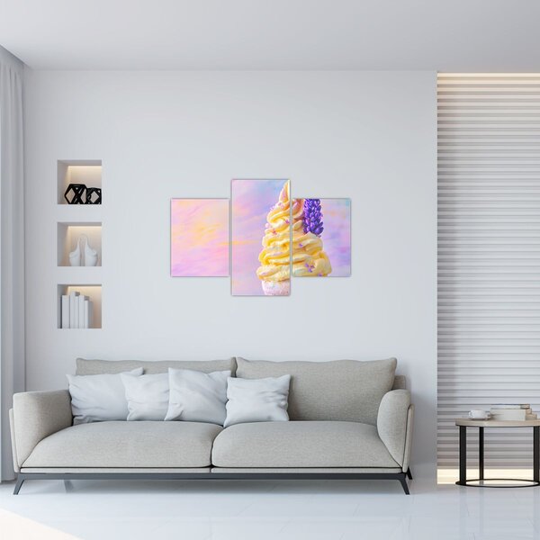Slika - Sladoled s lavandom (90x60 cm)