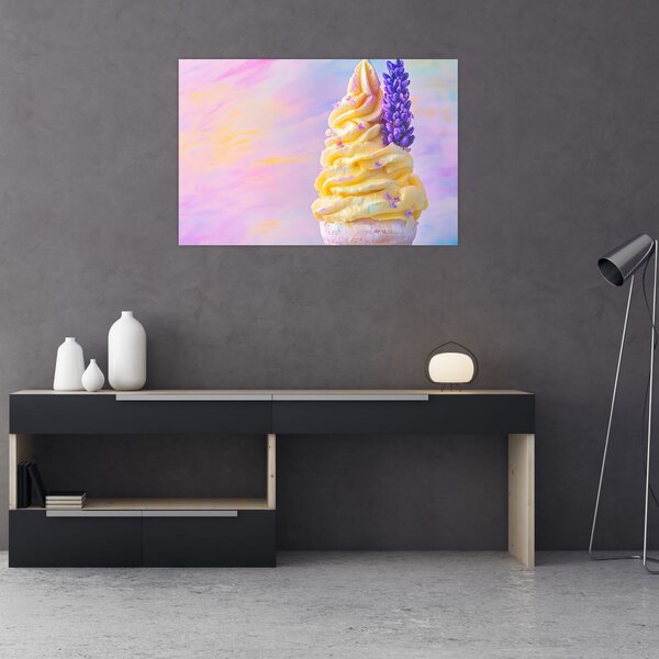Slika - Sladoled s lavandom (90x60 cm)
