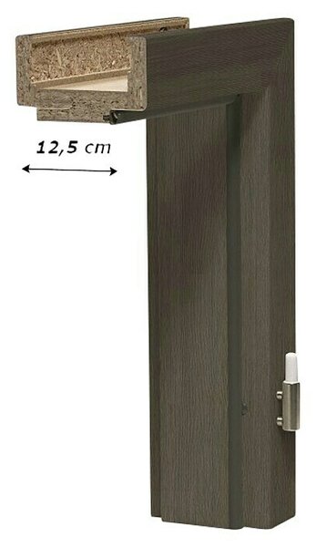 GetaDoor Dovratnik Aperto Cappuccino GA44 (Š x V: 650 x 2.000 mm, Širina zida: 12,5 cm, DIN desno, Smeđe boje)