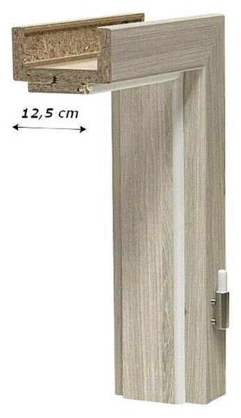 GetaDoor Lamineo Dovratnik GLN38 (650 x 2.000 mm, Debljina stijenke: 12,5 cm, Smjer otvaranja: Desno, Srebrni hrast)