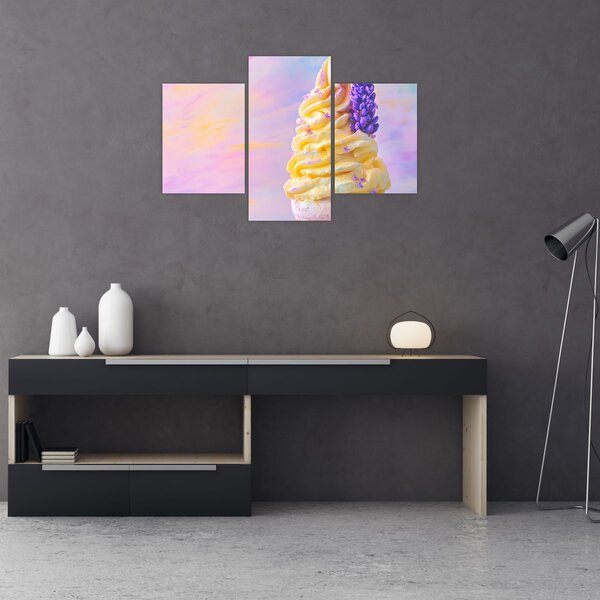 Slika - Sladoled s lavandom (90x60 cm)