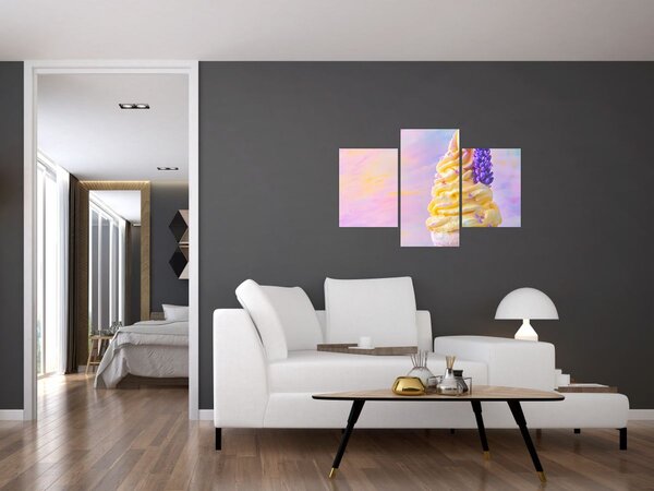 Slika - Sladoled s lavandom (90x60 cm)