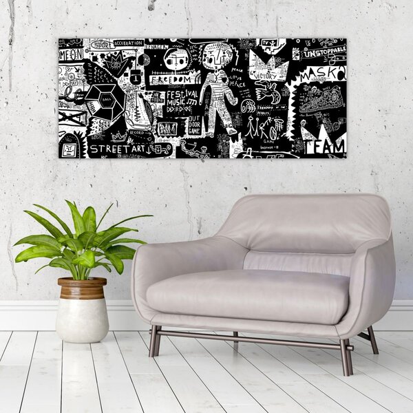 Slika - Grafiti (120x50 cm)