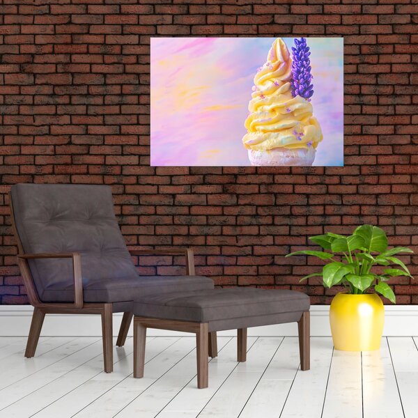 Slika - Sladoled s lavandom (90x60 cm)