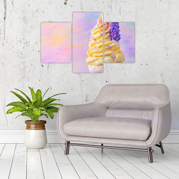Slika - Sladoled s lavandom (90x60 cm)