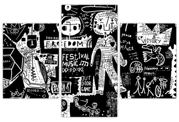 Slika - Grafiti (90x60 cm)