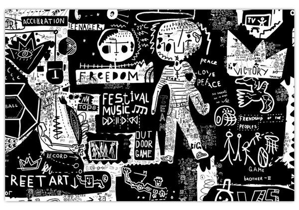 Slika - Grafiti (90x60 cm)