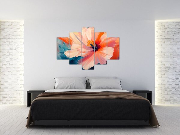 Slika - Oslikani cvijet (150x105 cm)