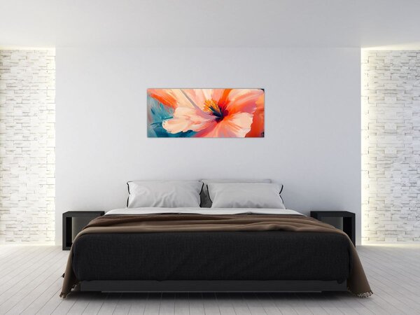 Slika - Oslikani cvijet (120x50 cm)