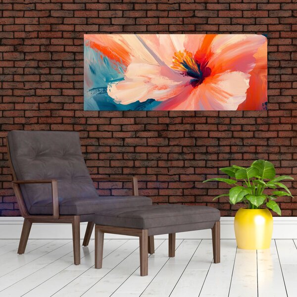 Slika - Oslikani cvijet (120x50 cm)