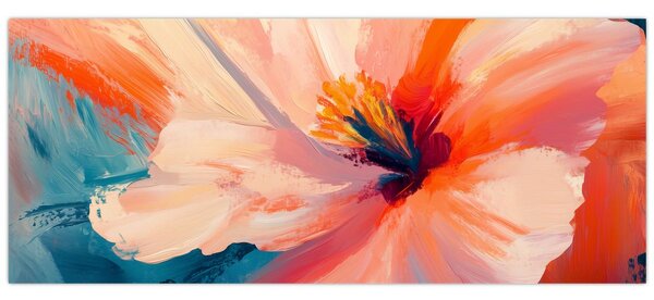 Slika - Oslikani cvijet (120x50 cm)