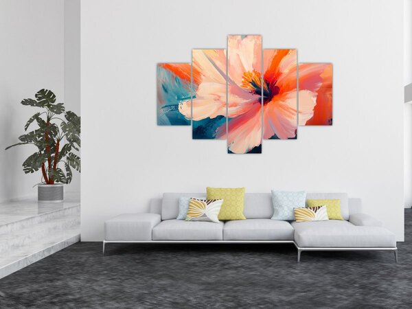 Slika - Oslikani cvijet (150x105 cm)