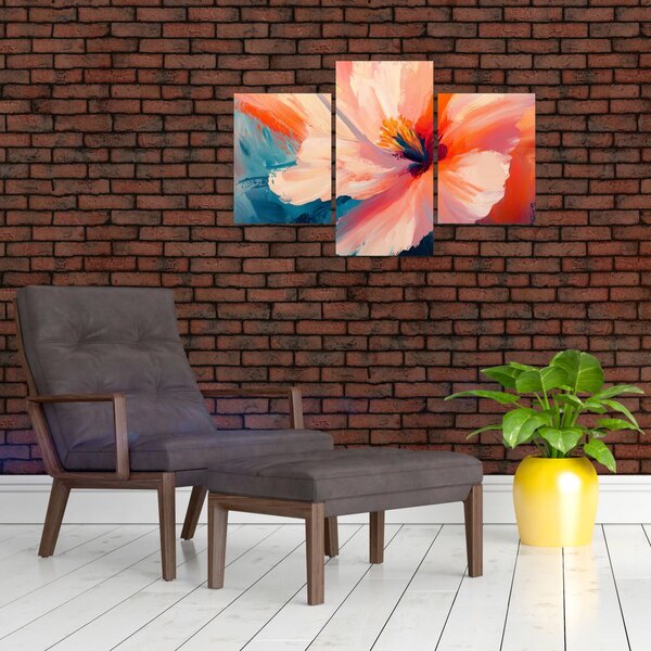 Slika - Oslikani cvijet (90x60 cm)