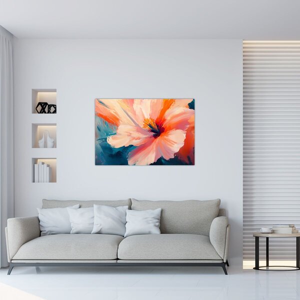 Slika - Oslikani cvijet (90x60 cm)
