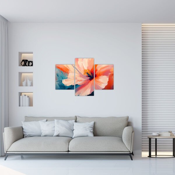 Slika - Oslikani cvijet (90x60 cm)