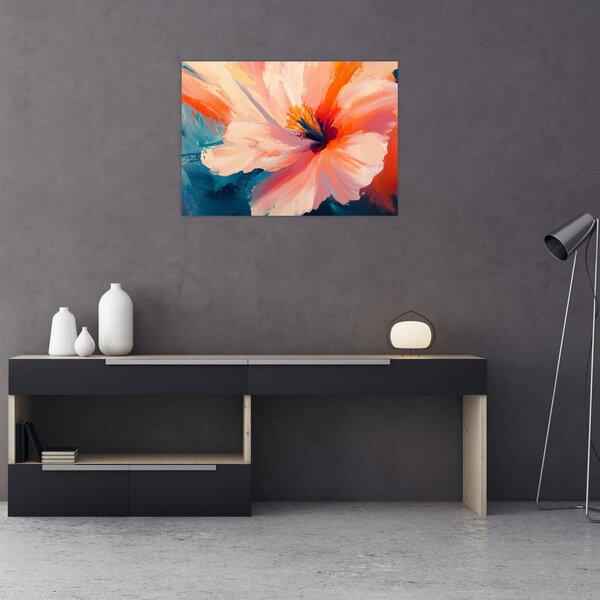 Slika - Oslikani cvijet (70x50 cm)