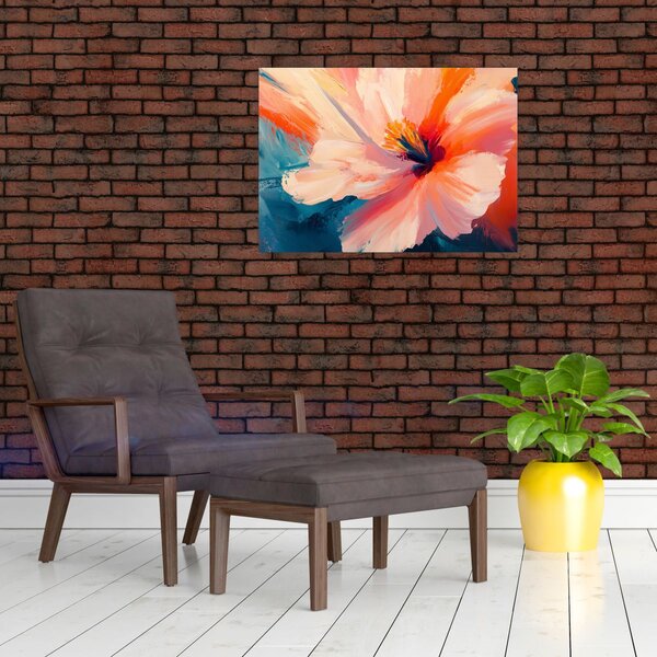 Slika - Oslikani cvijet (70x50 cm)