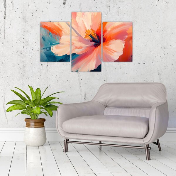 Slika - Oslikani cvijet (90x60 cm)