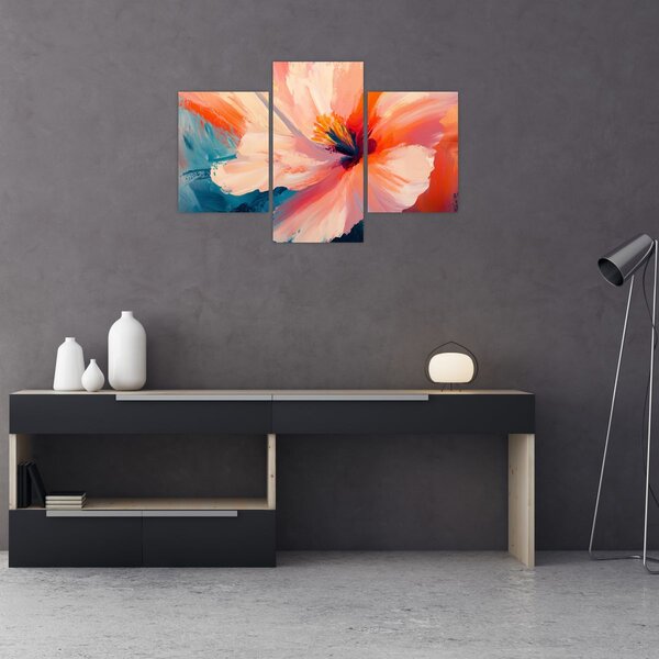 Slika - Oslikani cvijet (90x60 cm)