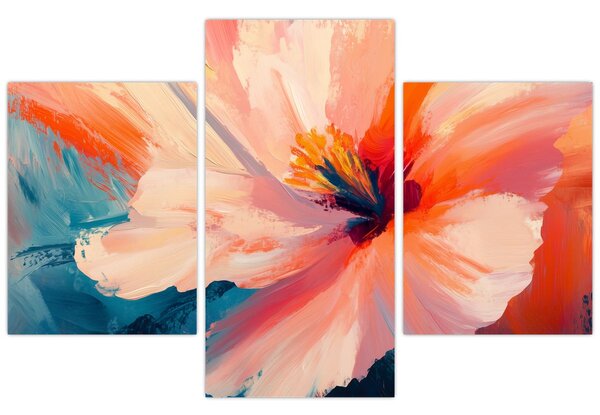 Slika - Oslikani cvijet (90x60 cm)