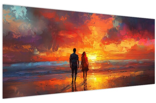 Slika - Šetnja plažom (120x50 cm)