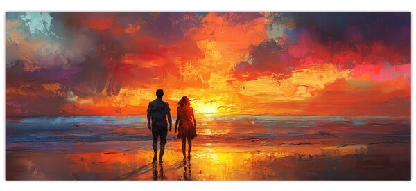 Slika - Šetnja plažom (120x50 cm)