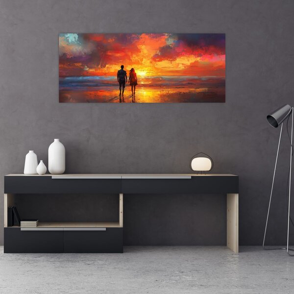 Slika - Šetnja plažom (120x50 cm)