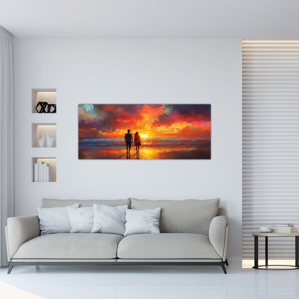 Slika - Šetnja plažom (120x50 cm)