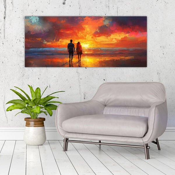 Slika - Šetnja plažom (120x50 cm)