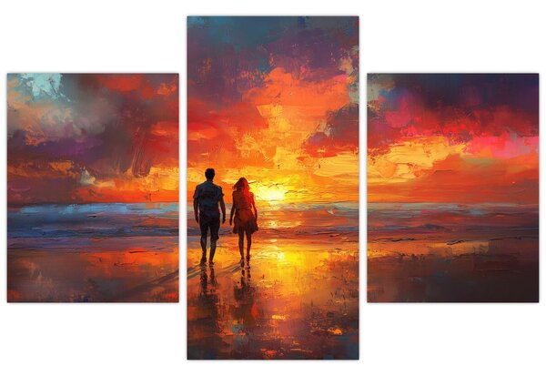 Slika - Šetnja plažom (90x60 cm)