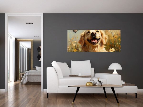 Slika - Sretan psić (120x50 cm)