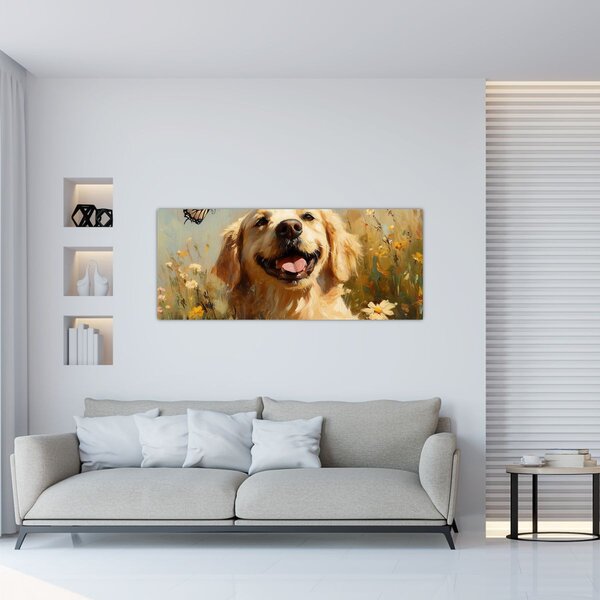 Slika - Sretan psić (120x50 cm)