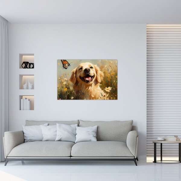 Slika - Sretan psić (90x60 cm)