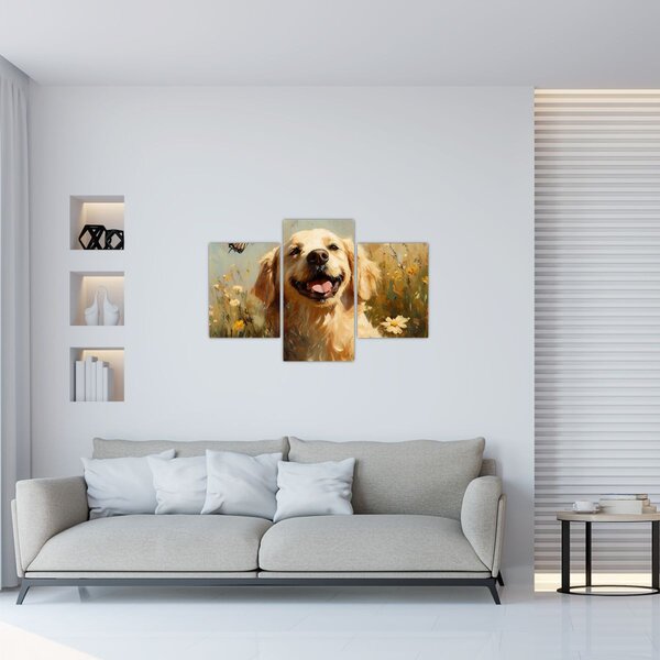 Slika - Sretan psić (90x60 cm)