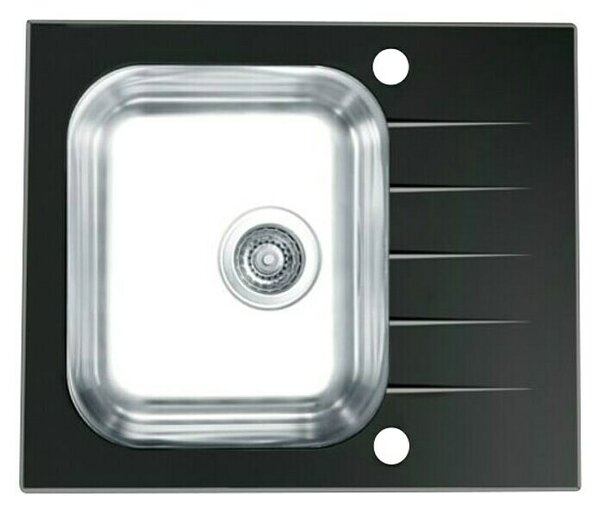 Ugradbeni sudoper Vitro 10 Genesis (Crna, D x Š: 60 x 50 cm)