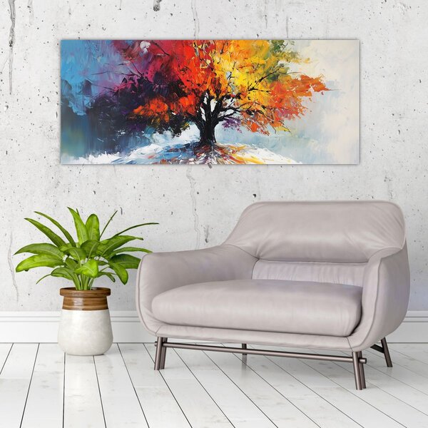 Slika - Šareno drvo (120x50 cm)