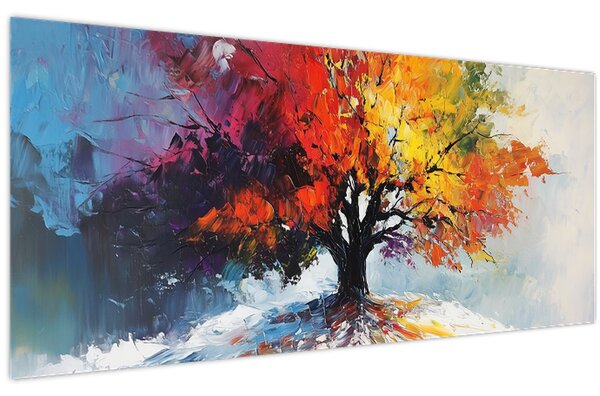 Slika - Šareno drvo (120x50 cm)