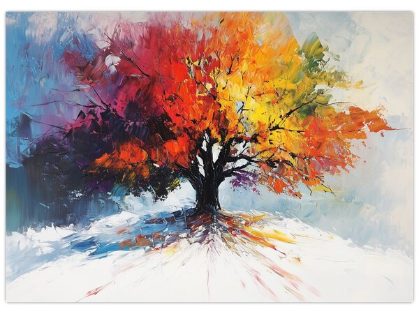 Slika - Šareno drvo (70x50 cm)