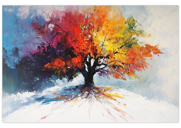 Slika - Šareno drvo (90x60 cm)